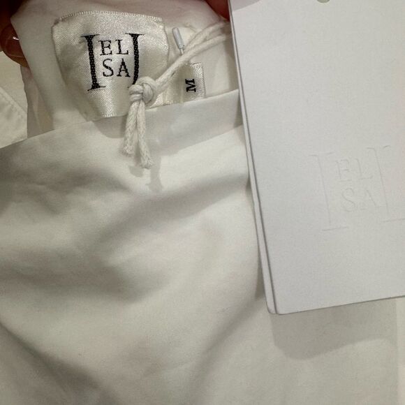 NWT HELSA Cotton Poplin Midsummer Dress in white - Picture 10 of 10